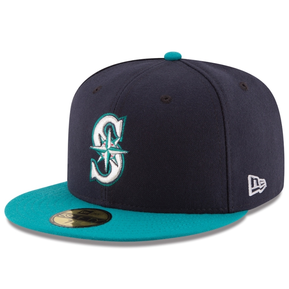 Seattle Mariners New Era Navy/Aqua Alternate Authentic Collection On Field